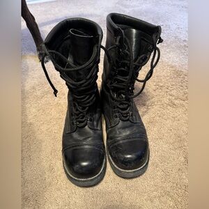 Corcoran Black safety/steel toe Combat Boots